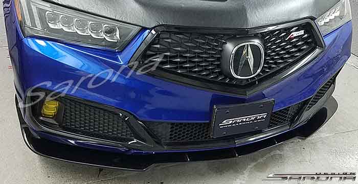 Custom Acura MDX  SUV/SAV/Crossover Front Lip/Splitter (2017 - 2020) - $490.00 (Part #AC-021-FA)